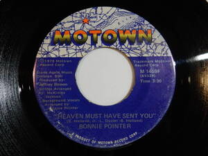 Bonnie Pointer Heaven Must Have Sent You / (LP Version) Motown M 1459F 200521 SOUL DISCO ソウル ディスコ レコード 7インチ 45