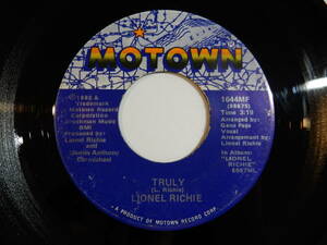 Lionel Richie Truly / Just Put Some Love In Your Heart Motown 1644MF 200524 SOUL DISCO ソウル ディスコ レコード 7インチ 45