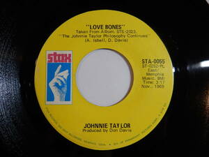Johnnie Taylor Love Bones / Mr. Nobody Is Somebody Stax STA-0055 200557 SOUL ソウル レコード 7インチ 45