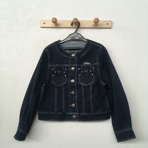  Mezzo Piano no color stretch Denim jacket ( taking . out .. reverse side boa fur attaching )150