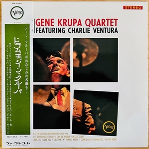 LP■JAZZ/GENE KRUPA QUARTET feat CHARLIE VENTURA/S.T./VERVE SMV 1054/国内66年ORIG ペラジャケ OBI/帯 美品/ドラム王 ジーン・クルーパ