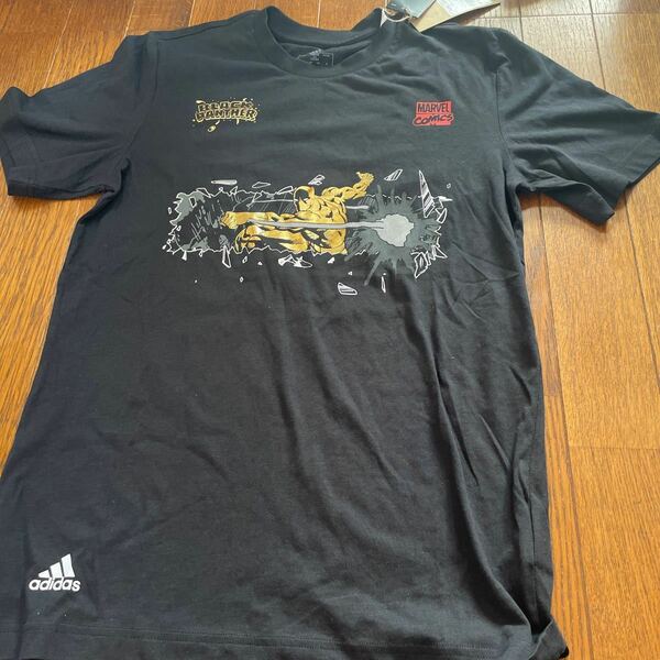 アディダス （adidas） Tシャツ メンズ 半袖 MARVEL BLK カットソー （メンズ）