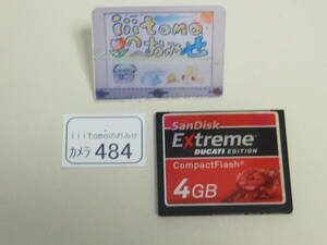 ◆カメラ0484◆ CFカード（コンパクトフラッシュカード） Extreme DUCATI EDITION ドゥカティ 4GB SanDisk サンディスク Used ～iiitomo～