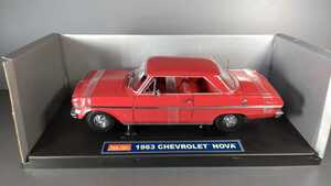 絶版希少 1/18 シボレー　ノバ　1963 CHEVROLET NOVA ミニカー