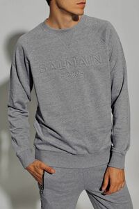 新品未使用 バルマン BALMAIN ラグランスリーブ スウェット トレーナー Gray size/S