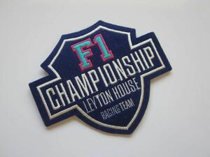 LEYTON HOUSE レイトンハウス F1 レーシングチーム チャンピオンシップ フェルト ワッペン/自動車 バイク ビンテージ 昭和 レトロ 84