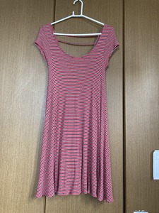 American Eagle Outfitters(アメリカンイーグル)のワンピース　オレンジ地ボーダー★S/Pサイズ 