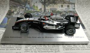 ★超レア絶版*ディーラー限定*世界999台*PMA*1/43*McLaren Mercedes MP4-20 #9 2005 Monaco GP*Kimi Raikkonen