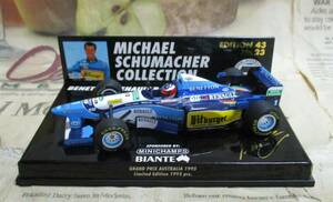 ★シューコレNr.23*Minichamps PMA*1/43*Benetton Renault B195 #1 1995 Australian GP*BIANTE