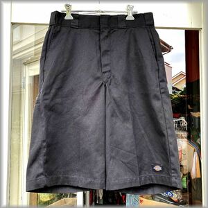 ★ディッキーズ　状態良好　ハーフパンツ　size 30　ブラック　黒★検 ショートパンツ ショーツ ワーク 古着 アメリカ