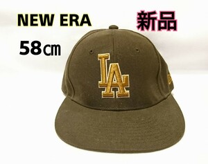【値下げ】NEW ERA ニューエラ ドジャース ベースボールキャップ ニューエラキャップ 帽子 LA ブラウン