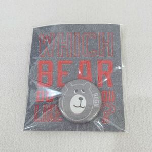 ＜未開封＞coen　缶バッジ　くま　BEAR GUGU/ググ★直径約３cm〈h2g