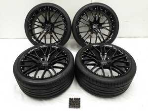 管r220940-18 Carlsson カールソン ホイール 1/10X ブラック 21インチ 9J 10.5J +30 +40 PCD 120 ハブ径 約58mm 245/35R21 285/30R21 LS460