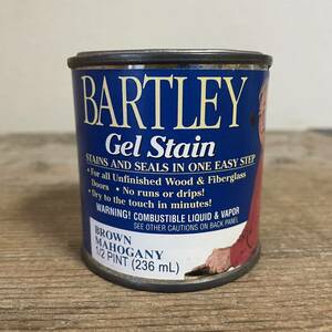 【未開封】塗料 オイルステイン DIY パートリー ゲルステイン ブラウン マホガニー BARTLEY GEL STAIN