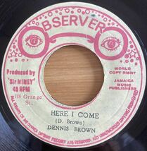 激レアオリジナル盤美品！ Dennis Brown - Here I Come / foundatrion ファウンデーション_画像1