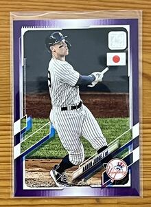 2021 Topps Baseball Japan Edition (2021年版 - 日本版)アーロン・ジャッジ Aaron Judge Purple Parallel /50