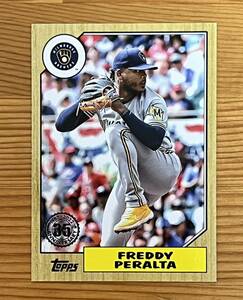 2022 Topps '87 シリーズ 2 フレディ ペラルタ Freddy Peralta #87TB-40