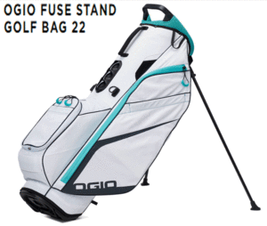 新品■OGIO■オジオ■2022.9■FUSE STAND GOLF BAG 22■ホワイト■保冷・保温仕様がついたポケット フードカバーもボディと同色で付き■