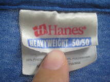 一点物!! Haneas ヘインズ HEAVY WEIGHT 50/50 プリントＴシャツ ビンテージ ALAMO HIGHTS SOCCER サッカーボール サイズ XL_画像4