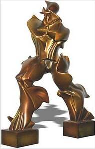 ウンベルト・ボッチョーニ作品『空間における連続性の唯一の形態』芸術美術 彫像 彫刻 未来派 現代アート(輸入品