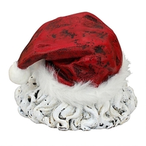 「ほっ、ほっ・ホールド・イット」サンタクロースのマントル（暖炉）靴下 ホルダー彫刻 彫像/ クリスマス(輸入品)_画像5