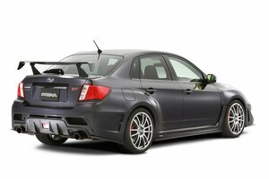 ダムド インプレッサ WRX STI CBA-GVB GVF GRB GRF リアバンパーエクステンション カーボン クリア塗装 DAMD