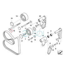 BMW E90 E92 オルタネーターベルト ファンベルト M3 6PK1460 11287837898 11287832327 出荷締切18時_画像2