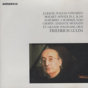 J.S.バッハ:イタリア協奏曲,他 / フリードリヒ・グルダ(p) / 録音:1965年2月 / Amadeo / PHCP-9012