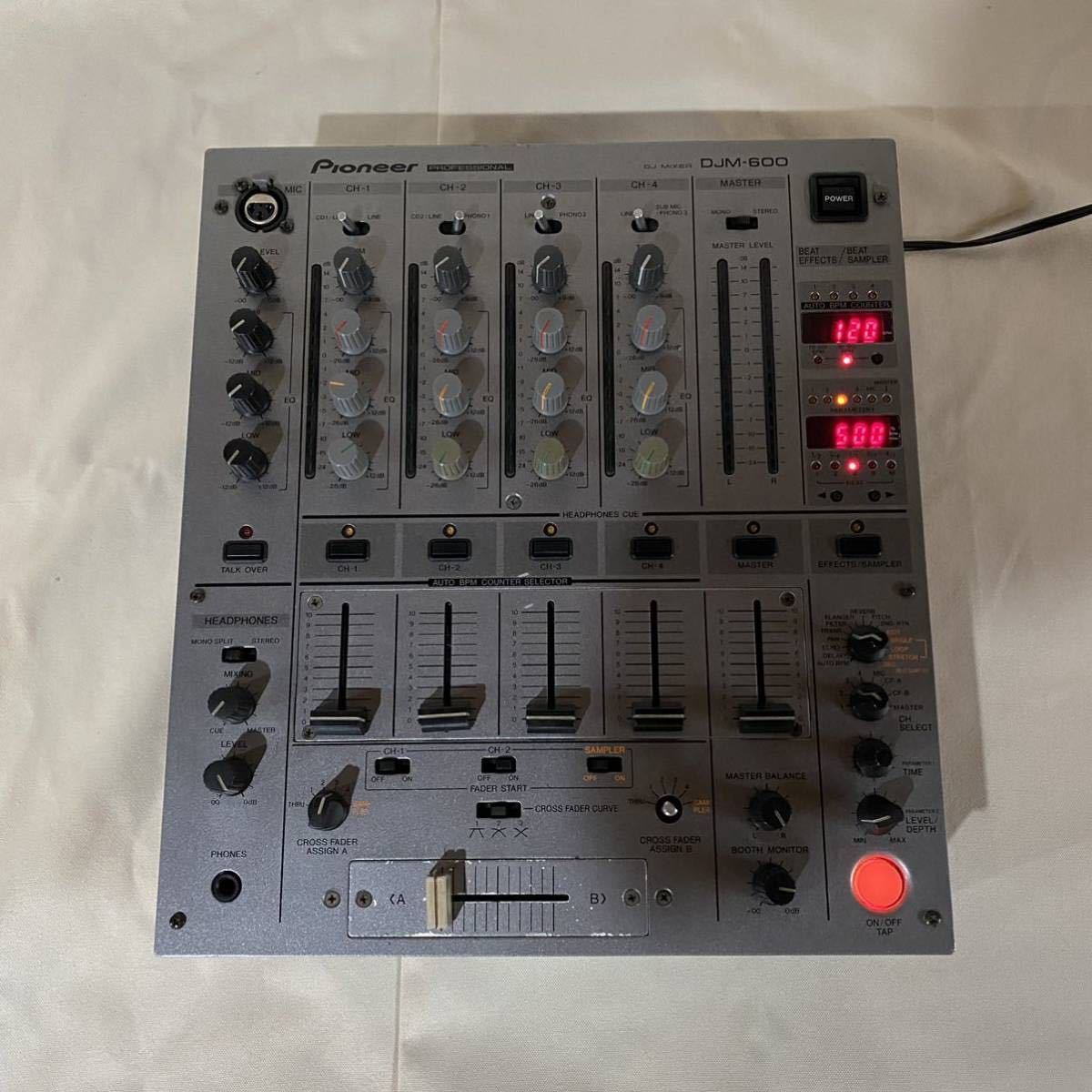 Pioneer DJM-600 動作確認済み　送料込み　DJミキサー DJ機器 楽器/器材 おもちゃ・ホビー・グッズ 特価窓口