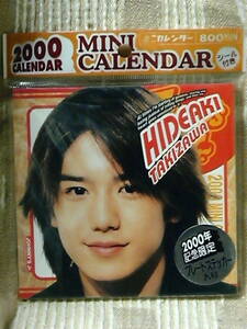  unopened goods / postage included / Takizawa Hideaki -2000 year memory limitation -CD type desk calendar ( seal entering )
