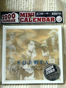 未開封品/送料込み/SOPHIA-２０００年記念限定-CD型卓上カレンダー（シール入り）