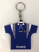 ☆即決*新品*非売品*希少【アディダス adidas】フランス サッカー ユニフォーム キーホルダー☆_画像1