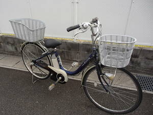  Gifu used bicycle electric assist * Bridgestone 26 -inch 3 step ASSiSTA... pavilion corporation gift ptore- DIN g