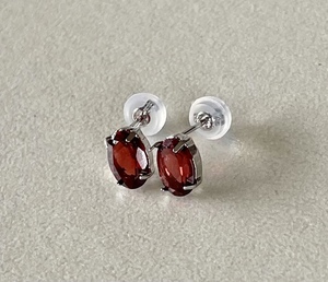  гранат серьги платина серьги 5mm×7mm гранат бесплатная доставка 