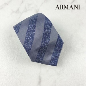 美品 ARMANI COLLEZIONI アルマーニ コレツィオーニ ネクタイ ストライプ グレー@LB28