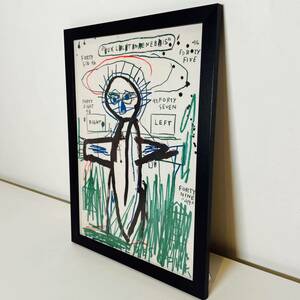 【黒額付きポスター】バスキア⑦ Basquiat(新品)