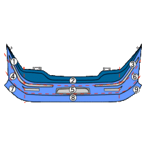 エスティマ DBA-ACR55W FバンパーASSY_画像9