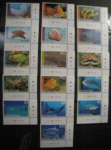 バハマ 海洋生物(16種) MNH