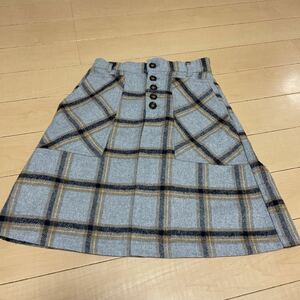  Olive des Olive check skirt M