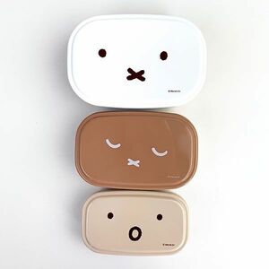 ミッフィー miffy シールBOX（3点セット） フェイスシリーズ ランチ 日本製