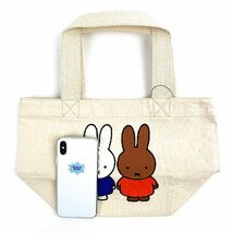 ミッフィー miffy 刺繍ランチトート 刺繍ミフィー＆メラニー トートバッグ かばん アイボリー_画像6