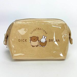 ミッフィー 口金ポーチ BR クリアワンポイントシリーズ miffy ブラウン(PWD)