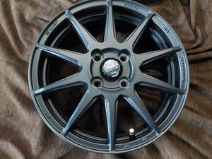 在庫品 AME CIRCILAR C10R 15x5J ET45 4-100 マッドガンメタリック 4本セット