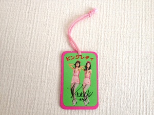 Pink Lady Asahi Shoes name Tag Showa Rare Pink Lady Southpaw Himo Collection Tag [Doraku Sapporo]