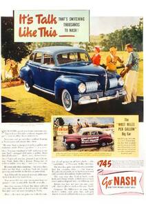 ◆1941年の自動車広告　ナッシュ　NASH　AMC　クライスラー