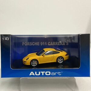 AUTOart 1/43 Porsche 911 Carrera S Yellow オートアート ポルシェ 997型 イエロー Aa ミニカー モデルカー