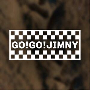 [ cutting sticker ]go-!go-! Jimny checker pattern jimny Suzuki Sierra bell . 4WD jb74 jb64 jb43 jb33 jb23 custom 