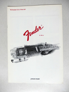 [ б/у : прекрасный товар ]Fender USA Price List 1998 таблица цен 