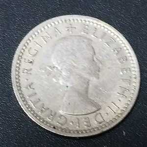 ・　６ペンス　six pence　1962年　エリザベス Ⅱ世　イギリス　英国　に関する出品　