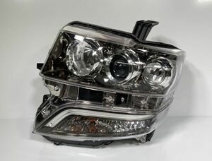 N-BOX カスタム JF1 JF2 前期 純正 左ヘッドライト HID スモーク LEDブルー青 33151-TY0-J61 100-62038 4 良品/補修済み 管理14388h16